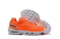 nike air max 95 femmes hommes reduction justdoit orange